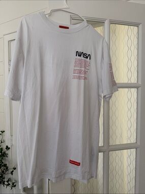 Heron Preston x NASA Colab Graphic Short Sleeve Oversized Mens Tee